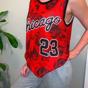 Chicago Bulls Jordan Jersey - Roses